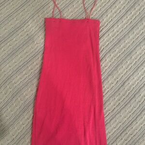 Hot pink Zara bodycon dress